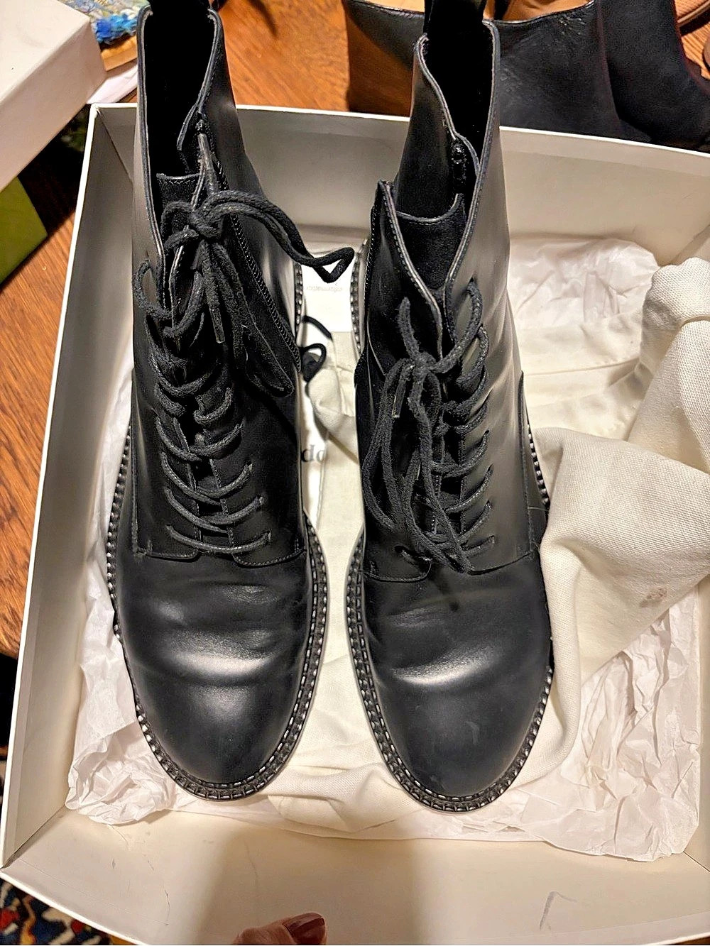 Vince Cabria Combat Boots Black US 10 M